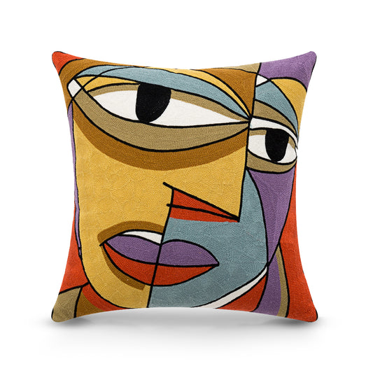 Picasso Painting | Embroidered cushion | Throw Pillows For Couch |Throw Pillow Design | Cushion Cover | Frida Kahlo Style 3