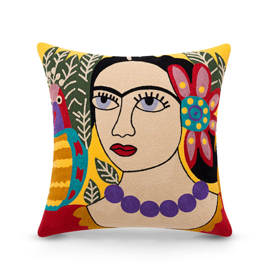 Picasso Painting | Embroidered cushion | Throw Pillows For Couch |Throw Pillow Design | Cushion Cover | Frida Kahlo Style 13