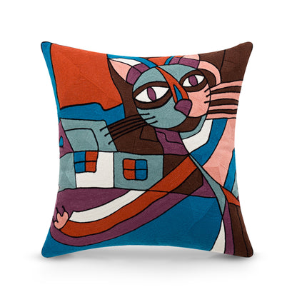 Picasso Painting | Embroidered cushion | Throw Pillows For Couch |Throw Pillow Design | Cushion Cover | Frida Kahlo Style 2