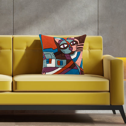 Picasso Painting | Embroidered cushion | Throw Pillows For Couch |Throw Pillow Design | Cushion Cover | Frida Kahlo Style 2