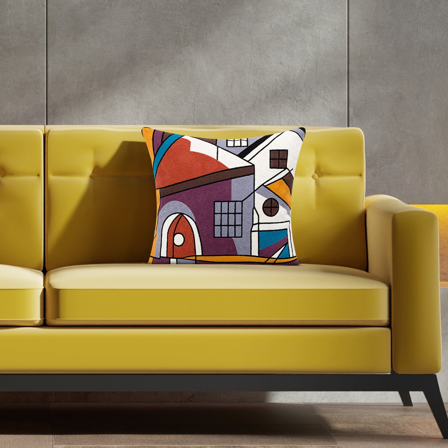 Picasso Painting | Embroidered cushion | Throw Pillows For Couch |Throw Pillow Design | Cushion Cover | Frida Kahlo Style 1