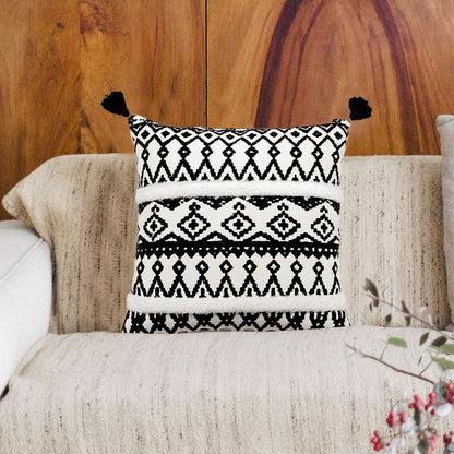 Boho Style Pillow Covers | Boho Cushion | with Tassel Cushion Covers | Embroidered Tufted Cushion | Boho Style 7 for  Boho Bedroom & Boho Living Room