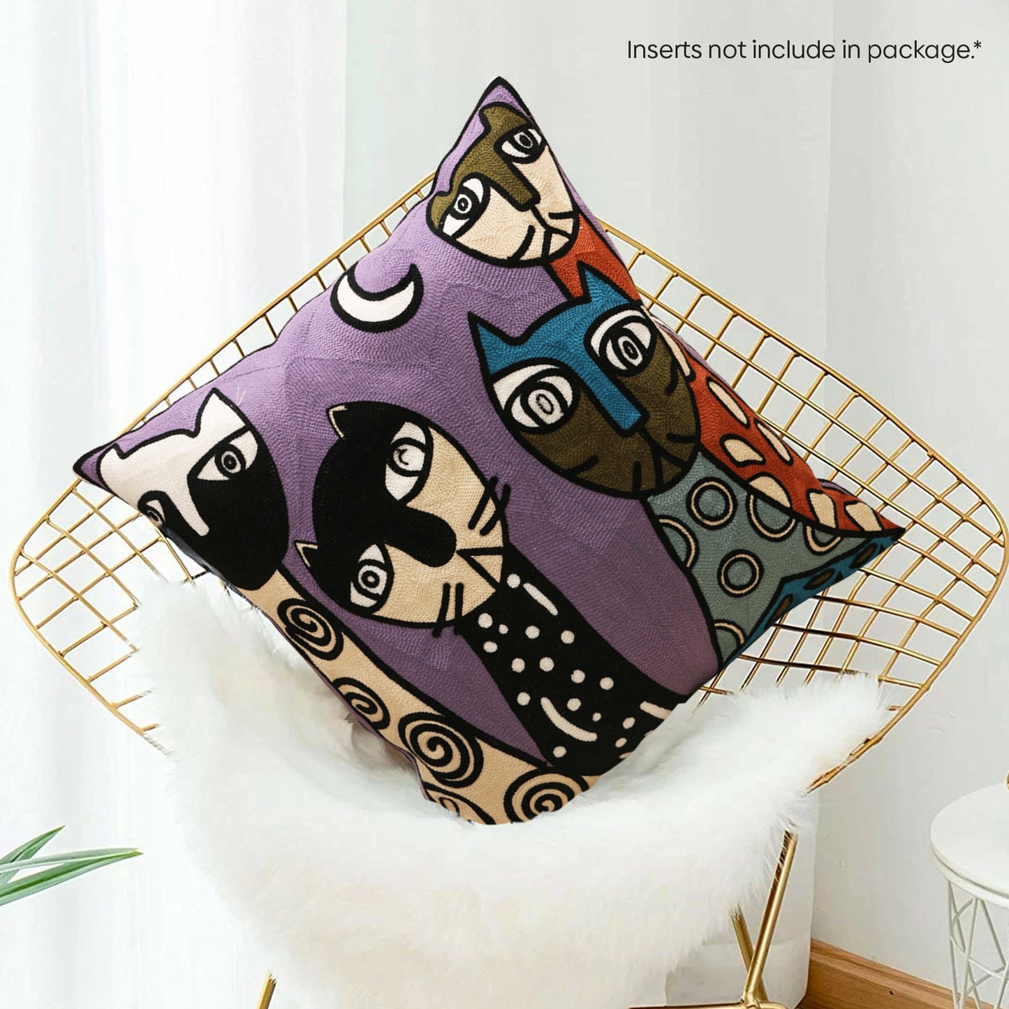 Picasso Painting | Embroidered cushion | Throw Pillows For Couch |Throw Pillow Design | Cushion Cover | Frida Kahlo Style 7