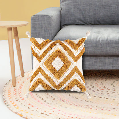Boho Style Pillow Covers | Boho Cushion | with Tassel Cushion Covers | Embroidered Tufted Cushion | Boho Style 34 for  Boho Bedroom & Boho Living Room