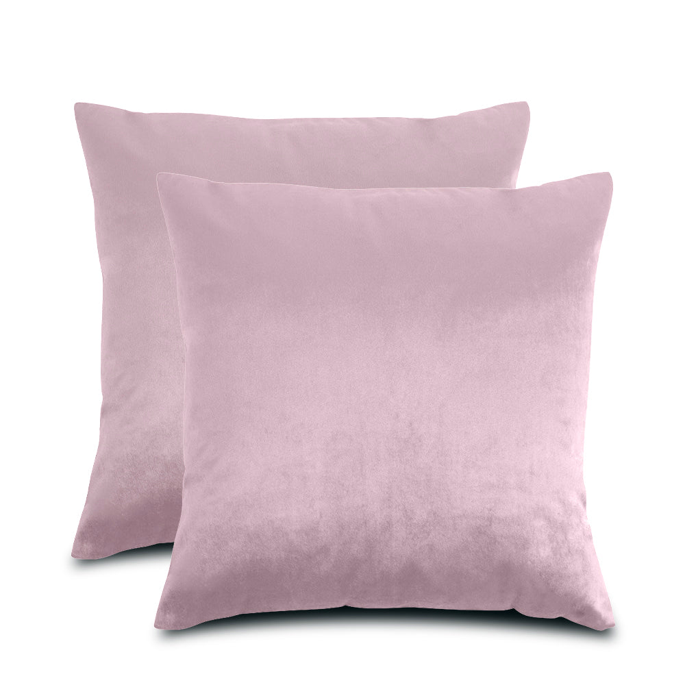 Velvet Cushion | Pink | Cushion Cover | 45 x 45 | Decorative Cushion | Throw Pillow Covers | Velvet Sofa | Velvet Fabric | Gifts for Her Gift Set | Pack of 2 UK